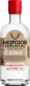 Водка №1 на рогах, Морозов Перегон, 0.5 л