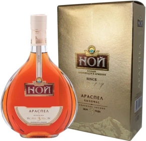 Коньяк Араспел, Ной, 3 звезды, 3 года, 0.5 л (п/у)