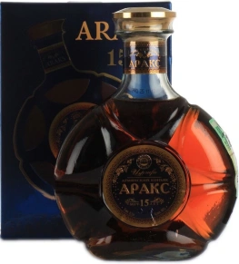 Коньяк Аракс, 15 лет, 0.5 л (п/у)