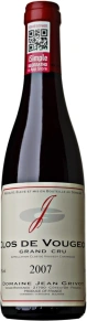 Вино Clos de Vougeot Grand Cru, Domaine Jean Grivot, AOC, 2007, 0.375 л