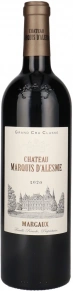 Вино Chateau Marquis d'Alesme Becker, AOC, 2020, 0.75 л