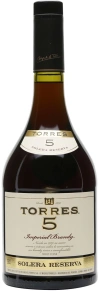 Бренди 5 Solera Reserva, Torres, 5 лет, 0.5 л