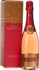 Игристое вино Brut Rose, Lucien Albrecht, AOC, 0.75 л (п/у)